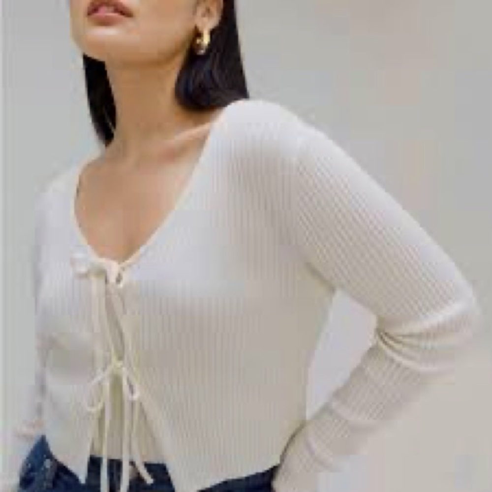 Everlane Tie Front Cardigan | Size XS